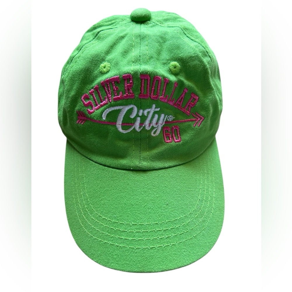 Silver Dollar City Embroidered Green Kids Baseball Cap - One Size Fits All - Picture 1 of 4